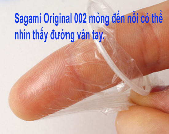 Bao cao su Sagami Original 0.02 siêu mỏng bôi trơn an toàn