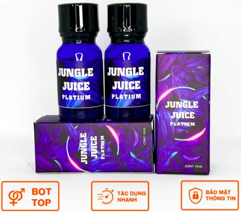 Popper Jungle Juice Platinum 10ml tăng khoái cảm cảm giác lâng lâng