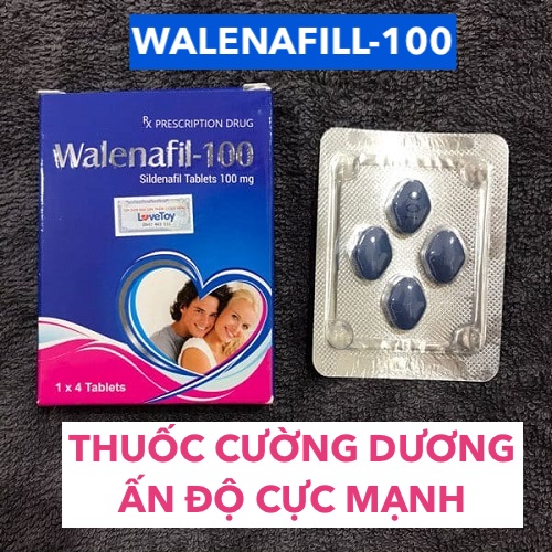 Phân phối Walenafil 100 cường dương Walenafil-100 Sildenafil trị xuất tinh sớm tăng sinh lý kéo dài thời gian hàng xách tay