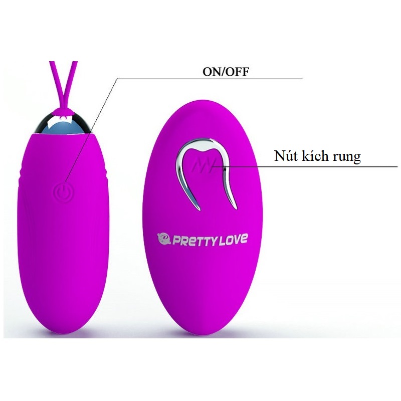 Trứng rung PrettyLove Jenny kích thích điểm G 12 chế độ