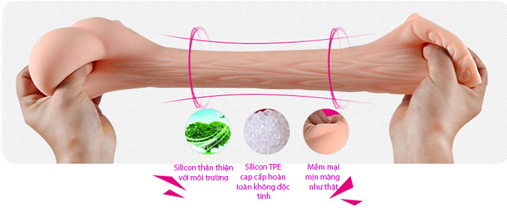 Âm đạo giả silicon cầm tay Leten mềm mại thủ dâm hiệu quả