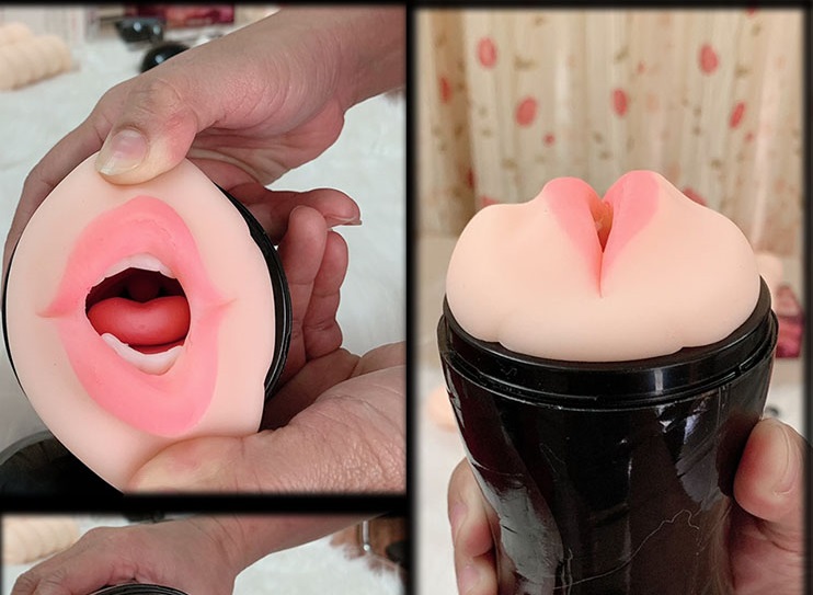 Âm đạo giả Masturbator 2 đầu silicone TPR cao cấp kích thích khoái cảm nam