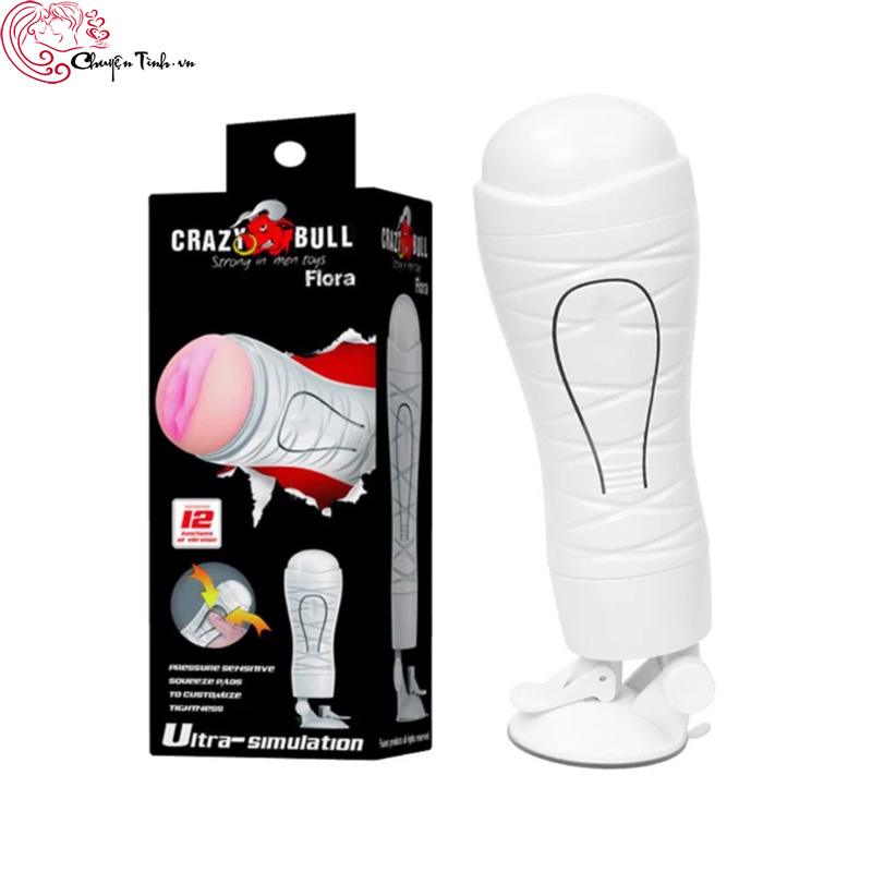 Bảng giá Âm đạo giả gắn tường có rung Crazy Bull Flora nhập khẩu