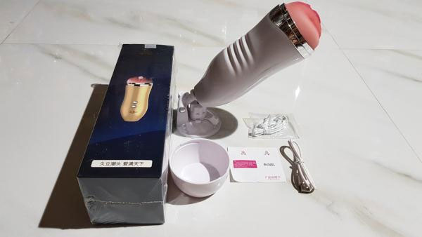 Âm đạo giả gắn tường JIUAI rung 360 độ silicone cao cấp