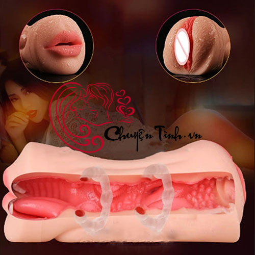 Âm đạo giả hai đầu silicone mềm mại kích thích mạnh mẽ