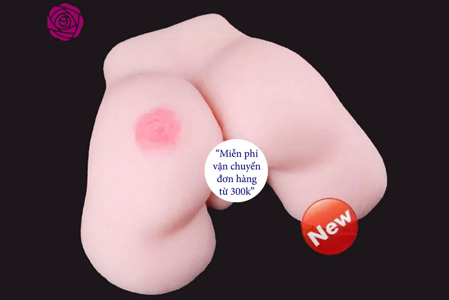 Âm đạo giả hoa hồng silicone mịn chống nước kích thích nam