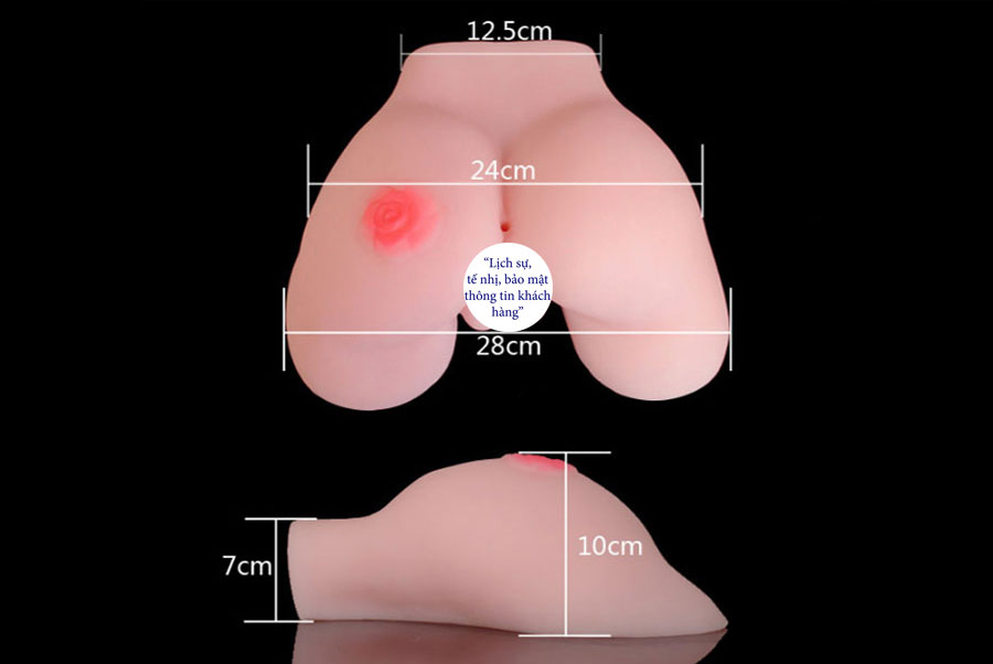 Âm đạo giả hoa hồng silicone mịn chống nước kích thích nam