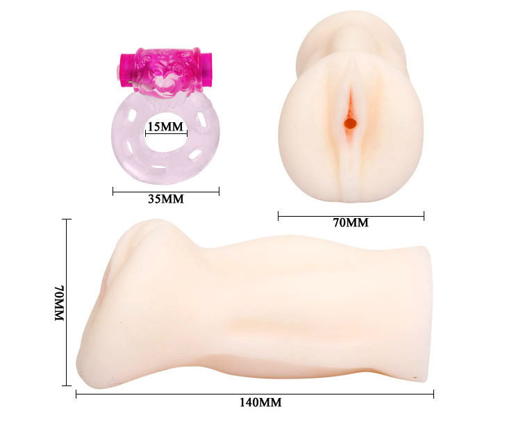 Âm đạo giả silicon se khít mềm rung an toàn thủ dâm nam giới