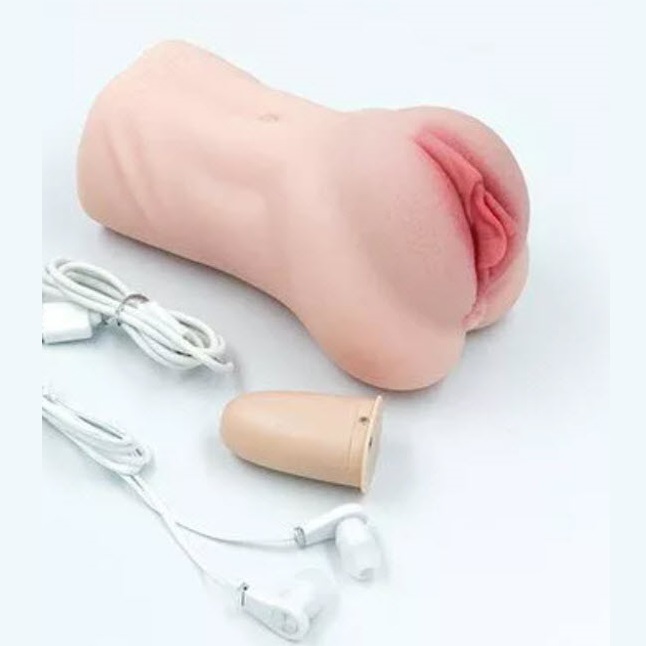 Âm đạo silicon rung rên kích thước vừa chất liệu ABS an toàn