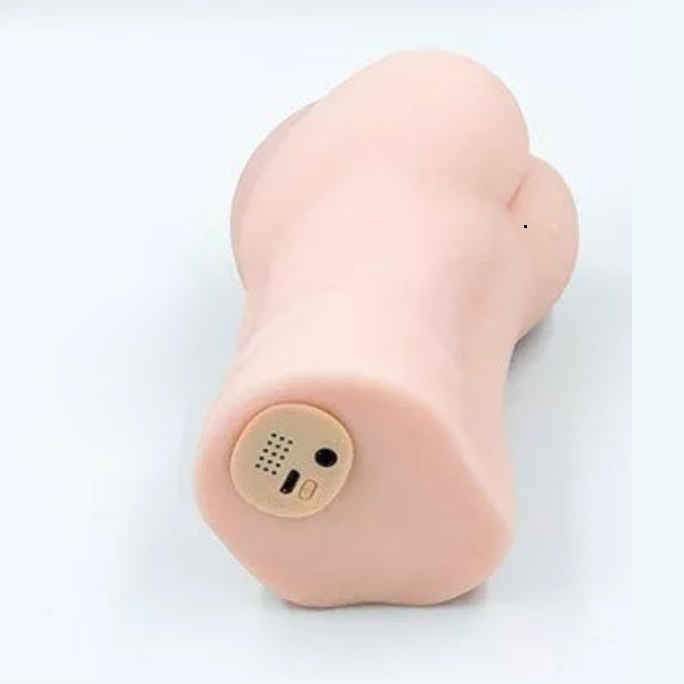 Âm đạo silicon rung rên kích thước vừa chất liệu ABS an toàn