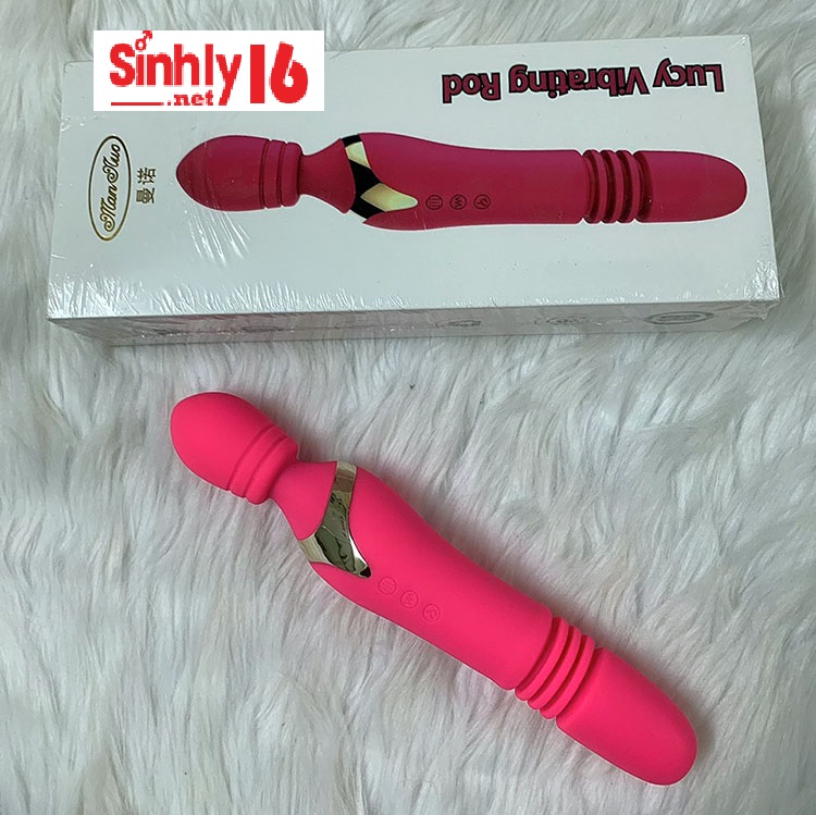 Chày rung đa năng đầu rung đuôi thụt kích thích điểm G cực phê