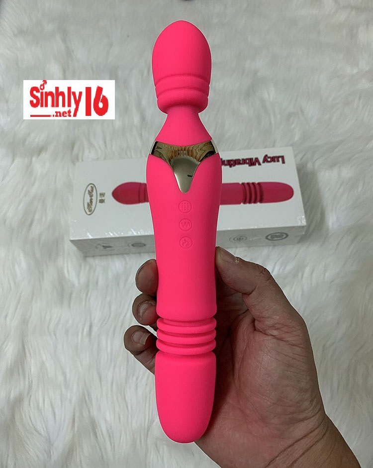 Chày rung đa năng đầu rung đuôi thụt kích thích điểm G cực phê