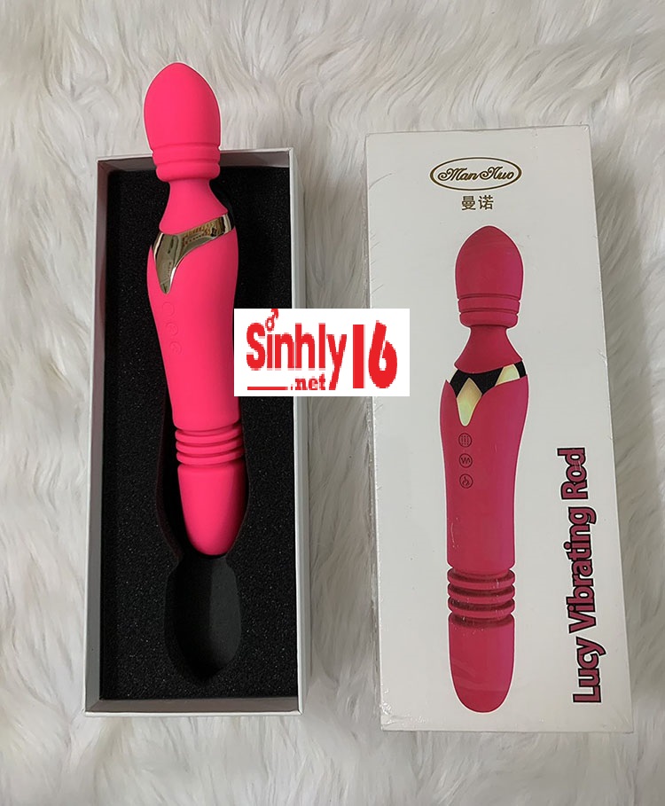 Chày rung đa năng đầu rung đuôi thụt kích thích điểm G cực phê