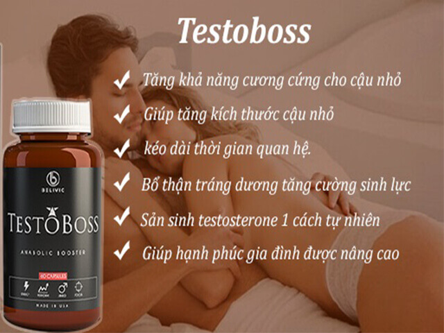 Thuốc Testoboss USA tăng cường sinh lý nam giới chính hãng bảo mật