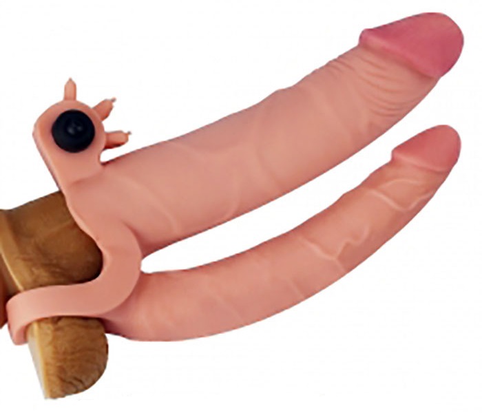 Bao đôn Lovetoys 2 nhánh rung silicon an toàn kích thích đa điểm cùng lúc