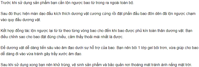 Bao cao su đôn dên có quai đeo Baile kích thích tăng kích thước an toàn