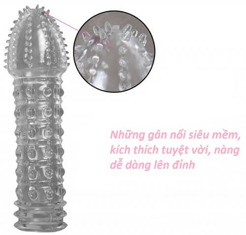 Bao cao su đôn dên có gai CoBiiy silicon mềm mại kéo dài thời gian
