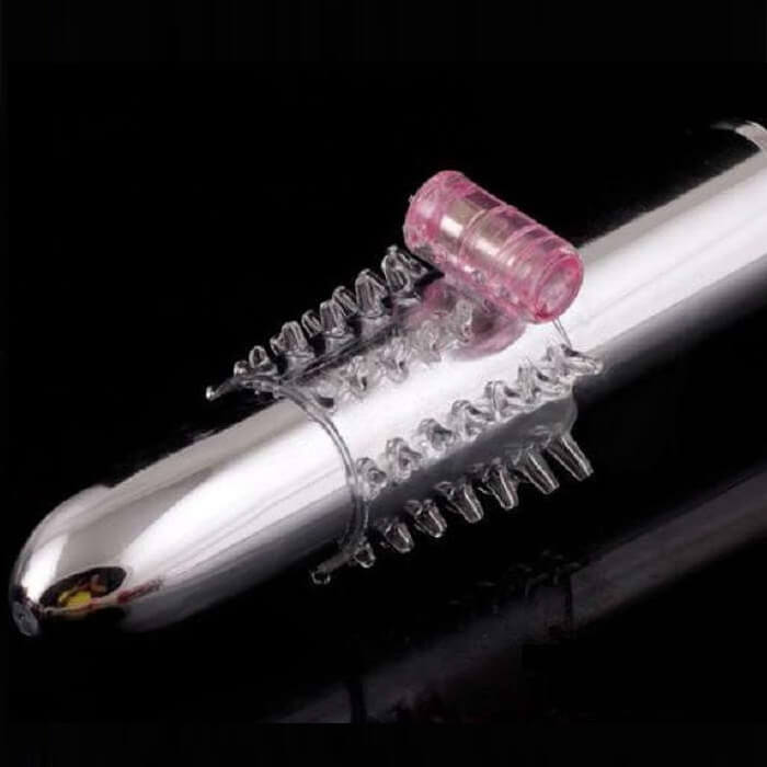 Bao cao su đôn dên giữa có rung gai silicon cao cấp kích thích