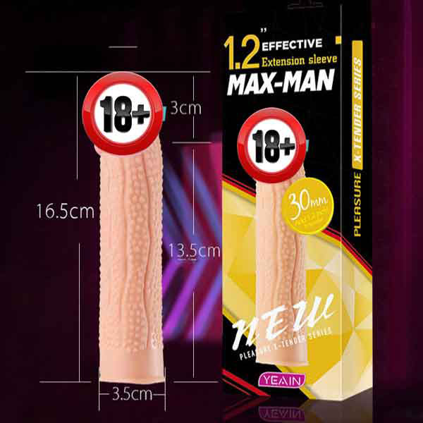 Bao Cao Su Đôn Dên Maxman Chấm Bi Tăng Kích Thước 50%