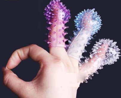 Bao cao su đôn dên đeo ngón tay silicon gai massage điểm G siêu kích thích