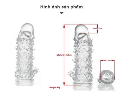 Bao cao su đôn dên vảy cá silicon y tế chuẩn Mỹ