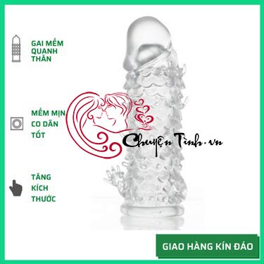 Bao cao su đôn dên vảy cá silicon y tế chuẩn Mỹ