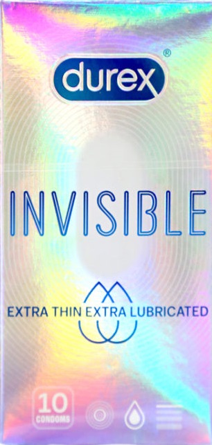 Bao cao su Durex Invisible Extra Thin siêu mỏng thoải mái
