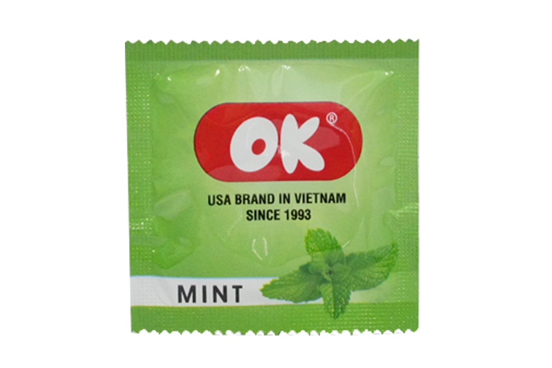Bao cao su Ok Mint 144s hương bạc hà mát lạnh tăng khoái cảm