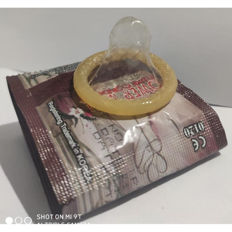 Bao cao su POWER MEN size lớn 55mm siêu mỏng kéo dài thời gian hộp 12