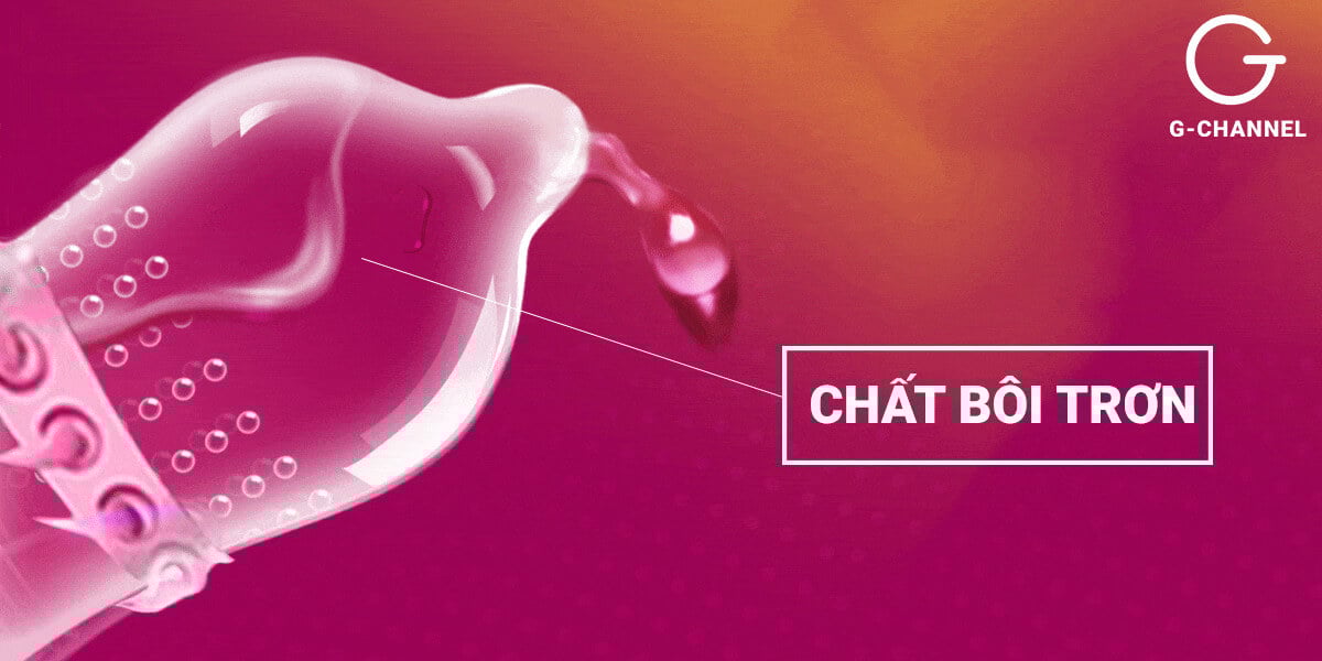 Bao cao su Super Gold gân gai siêu lớn hộp 2 cái an toàn