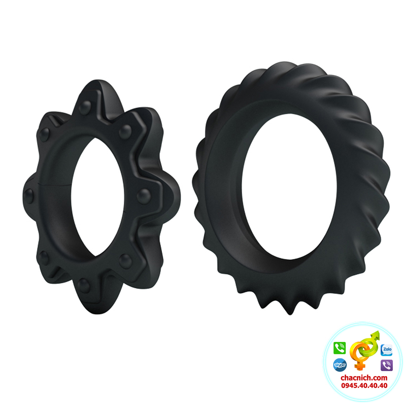 Bộ 2 vòng Cockrings flowering tăng cương cứng lâu bền cho nam