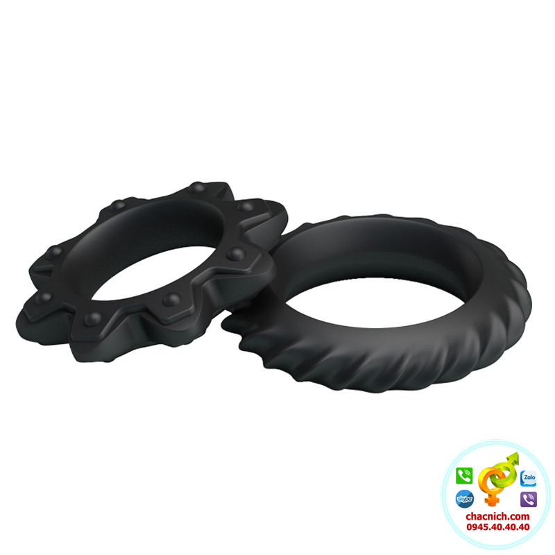 Bộ 2 vòng Cockrings flowering tăng cương cứng lâu bền cho nam