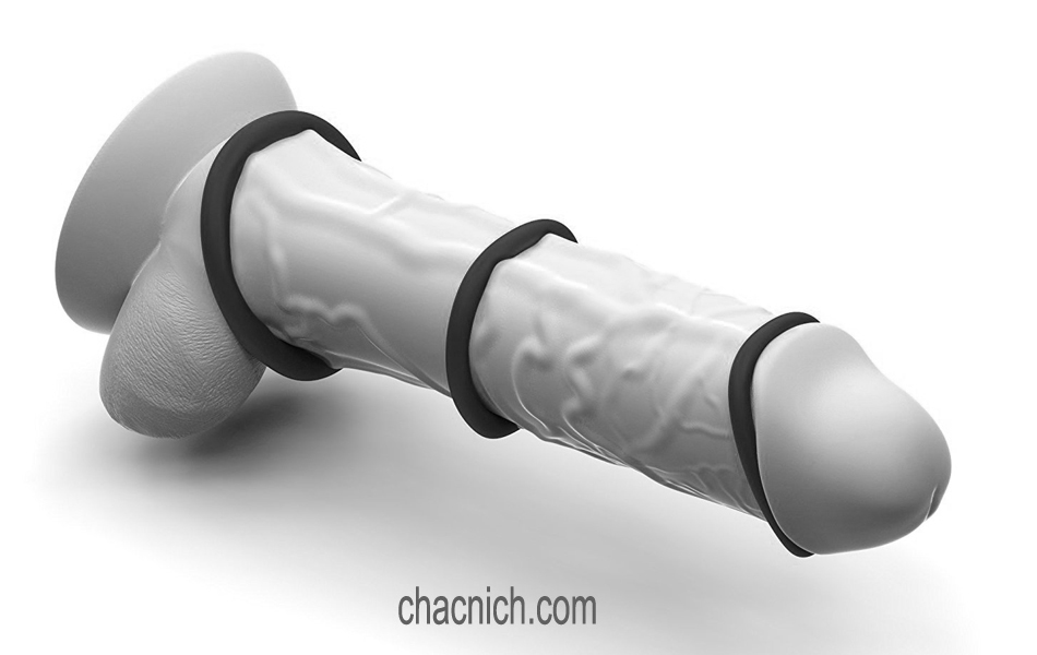 Bộ 3 vòng đeo dương vật Loop Cockrings Black nhiều kích cỡ