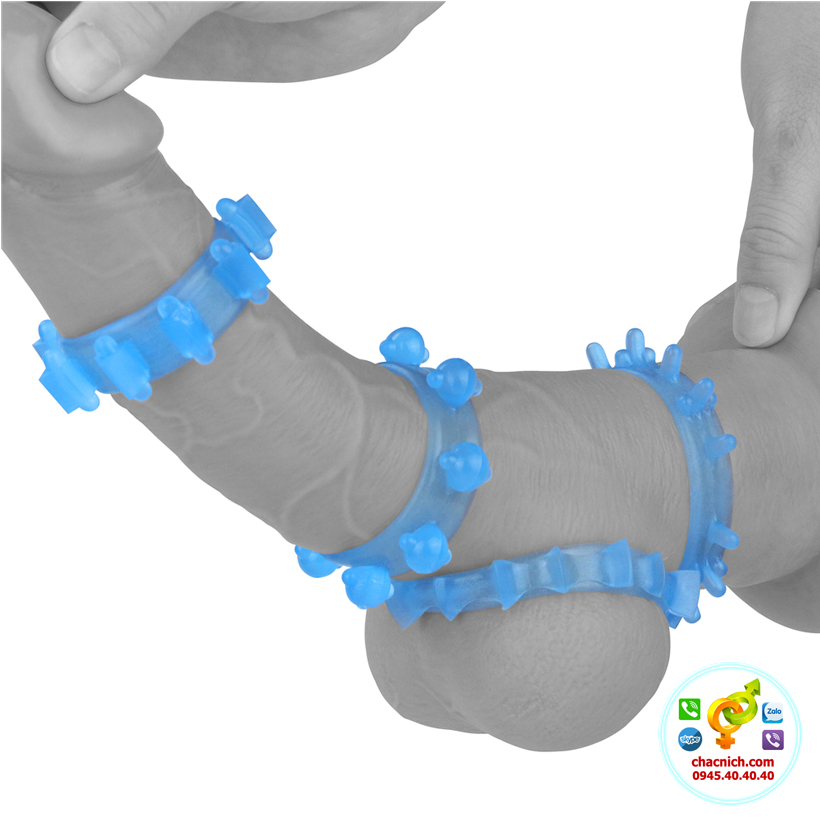 Bộ 4 vòng cockring Lovetoy Lumino Play phát sáng Mỹ