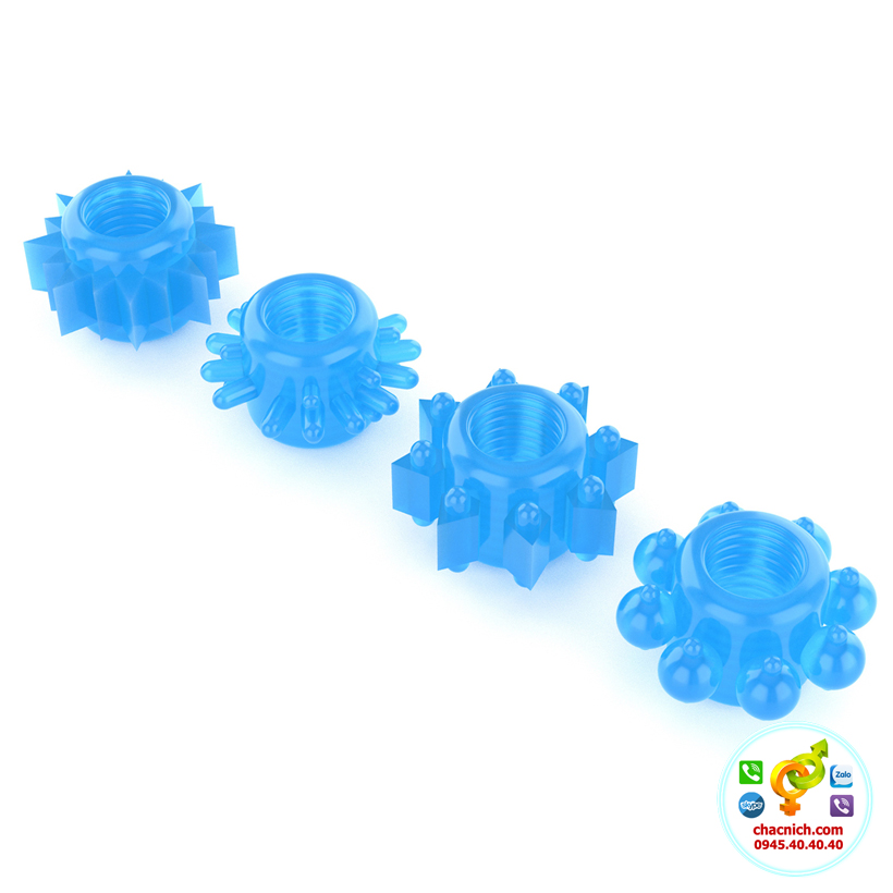 Bộ 4 vòng cockring Lovetoy Lumino Play phát sáng Mỹ