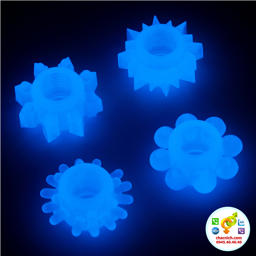 Bộ 4 vòng cockring Lovetoy Lumino Play phát sáng Mỹ