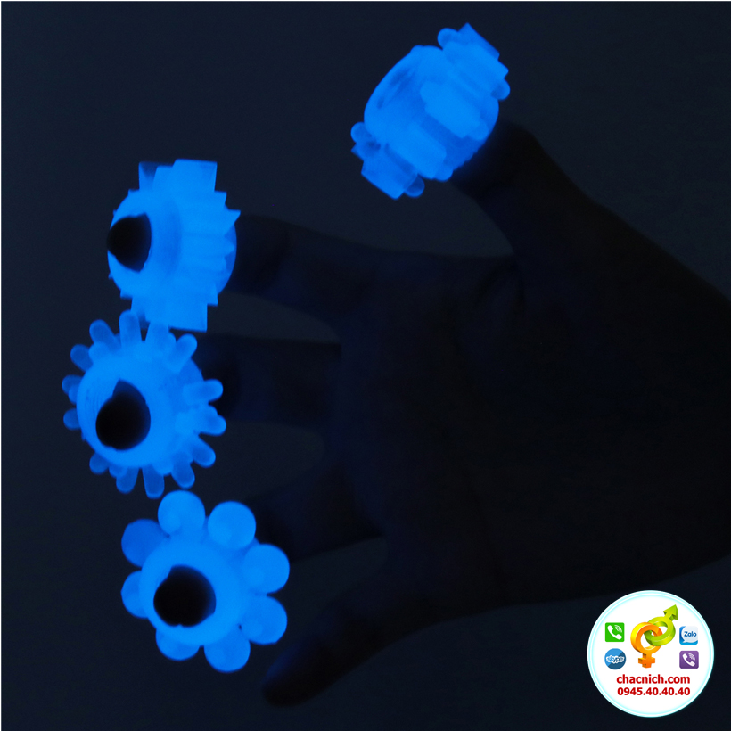 Bộ 4 vòng cockring Lovetoy Lumino Play phát sáng Mỹ