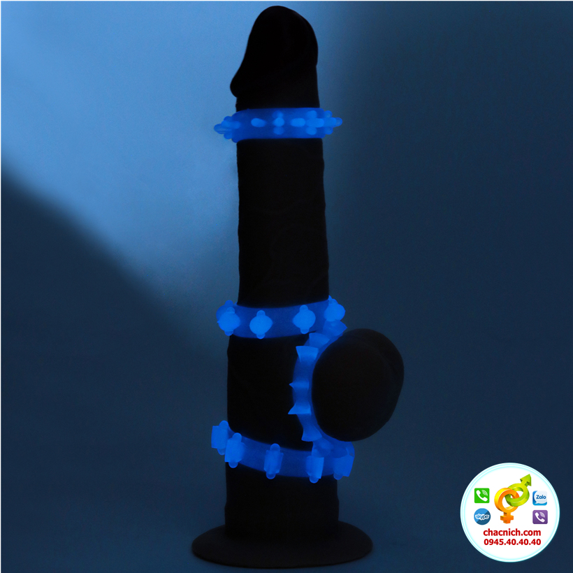 Bộ 4 vòng cockring Lovetoy Lumino Play phát sáng Mỹ
