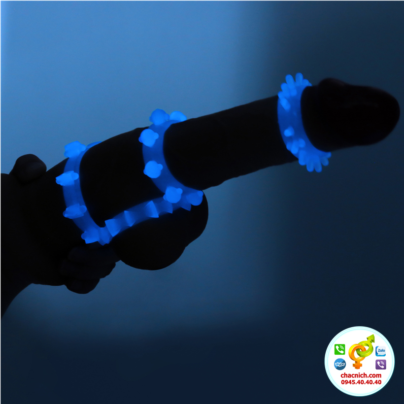 Bộ 4 vòng cockring Lovetoy Lumino Play phát sáng Mỹ