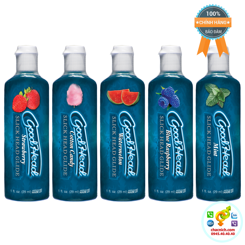 Gel quan hệ Oral GoodHead 5 hương vị tươi mát bôi trơn dịu nhẹ