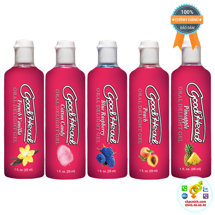 Bộ 5 gel Oral Sex GoodHead hương vị mới lạ tạo niềm vui sướng cùng bạn