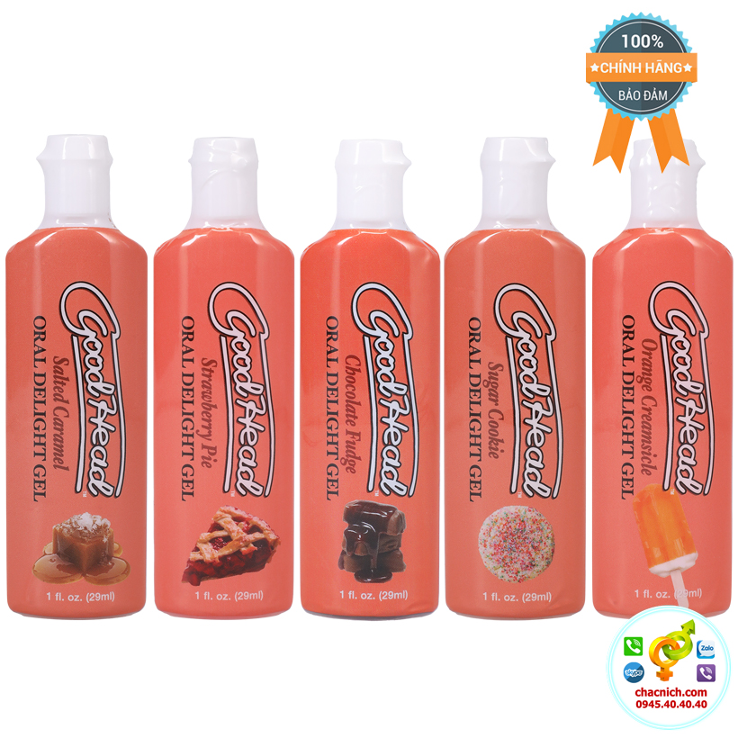 Set 5 gel bôi trơn GoodHead vị kem bánh ngọt thơm ngon