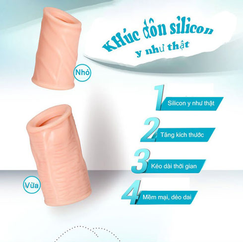 Bộ đôn khúc silicon tăng kích thước, chống xuất tinh sớm