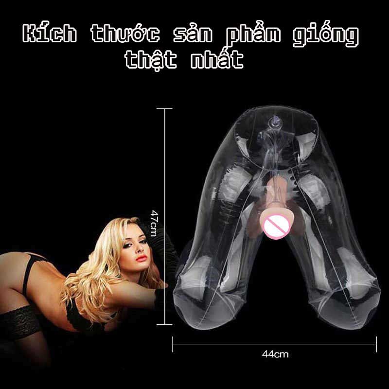 Búp bê bơm hơi bán thân trong suốt PVC đàn hồi Nhật