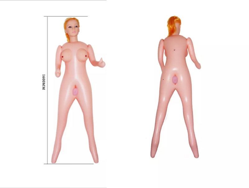 Búp bê tình dục bơm hơi Baile cô nàng Tây tóc vàng rung có âm thanh