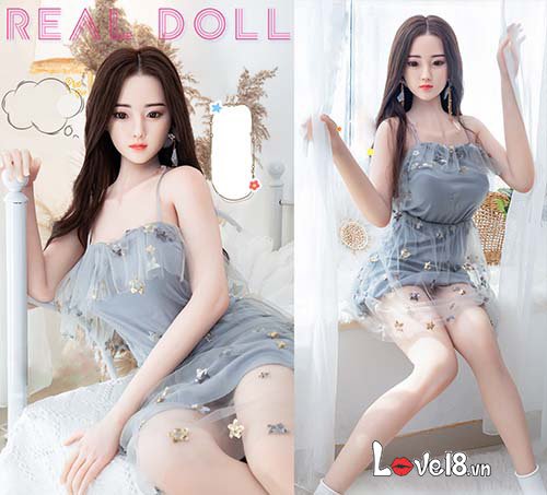 Búp bê silicone bạch kim 1m58 tóc cấy thật