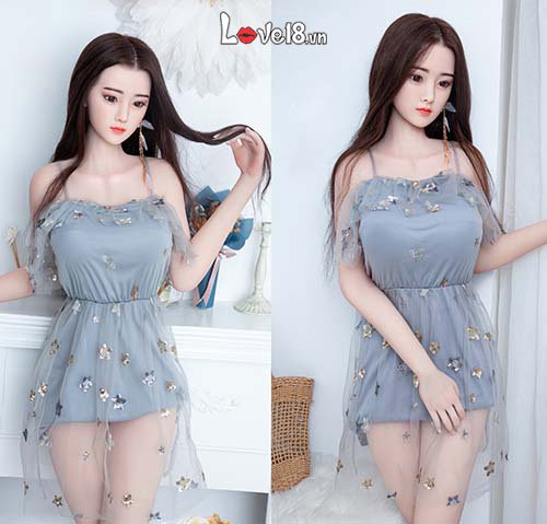 Búp bê silicone bạch kim 1m58 tóc cấy thật