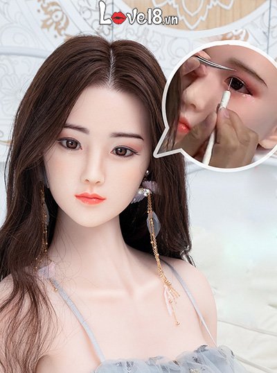 Búp bê silicone bạch kim 1m58 tóc cấy thật