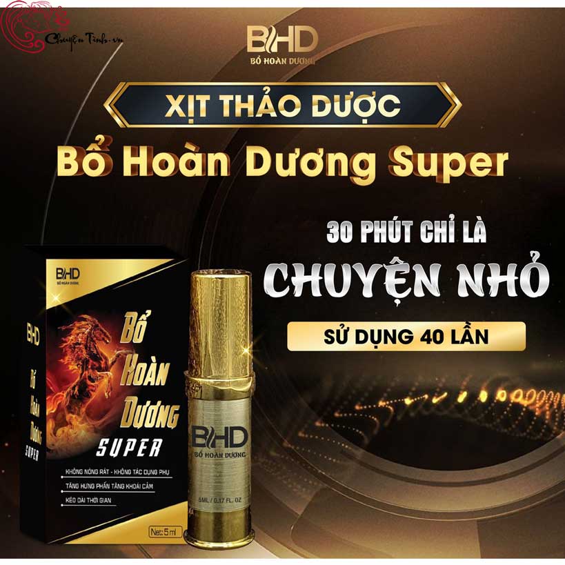 Chai xịt thảo dược bổ hoàn dương Super an toàn hiệu quả