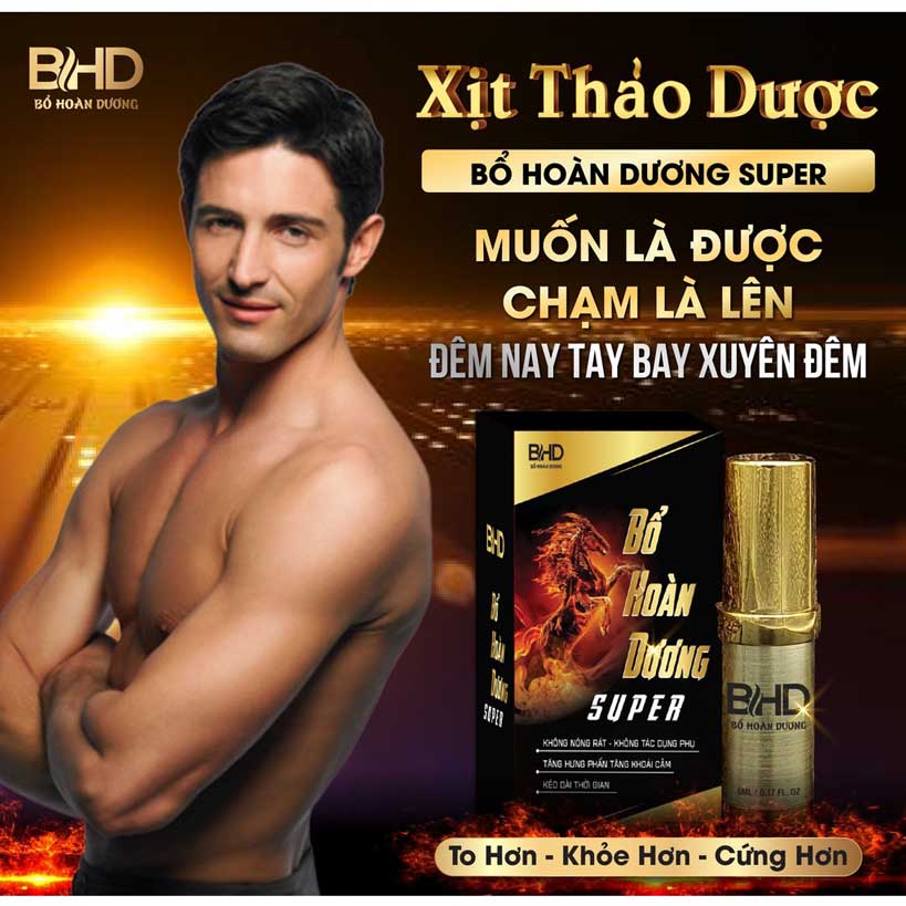 Chai xịt thảo dược bổ hoàn dương Super an toàn hiệu quả